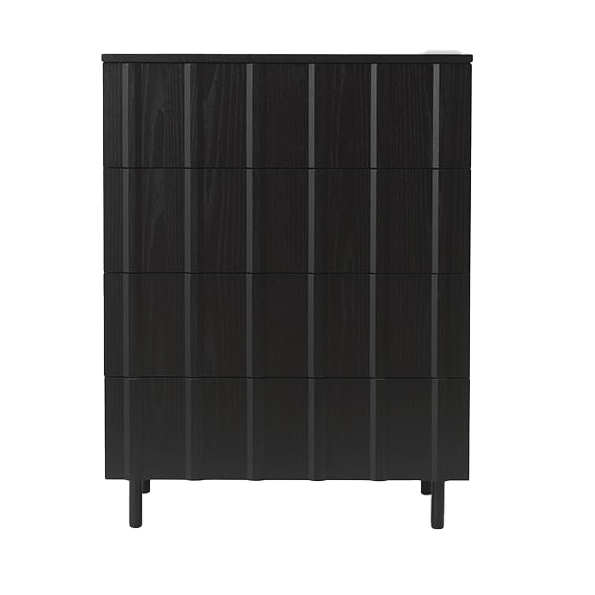 Rib dresser 4 lådor - Soft Black - Normann Copenhagen