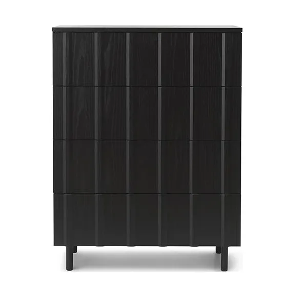 Normann Copenhagen Rib dresser 4 lådor Soft Black