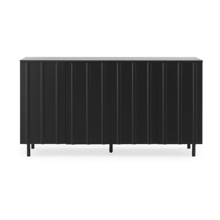 Rib sideboard 45x159 cm - Soft Black - Normann Copenhagen