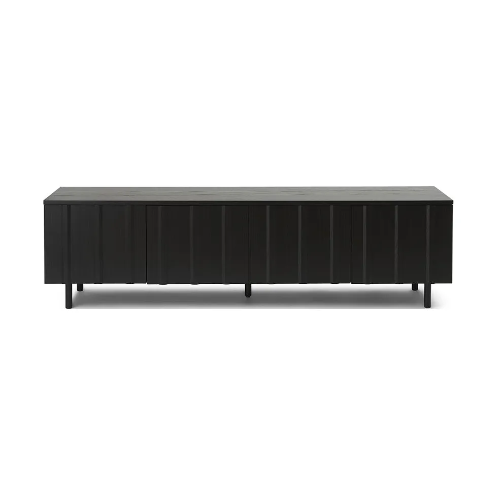 Normann Copenhagen Rib sideboard låg Soft Black