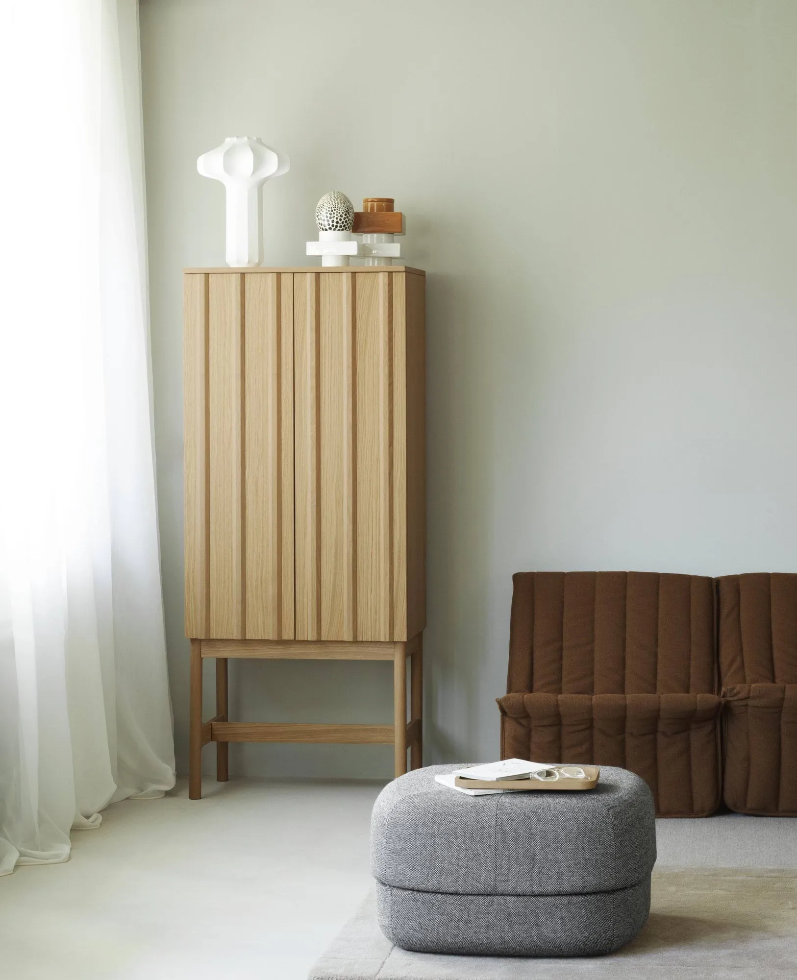 Rib skåp, Oak, 166,5x70x43 cm Normann Copenhagen