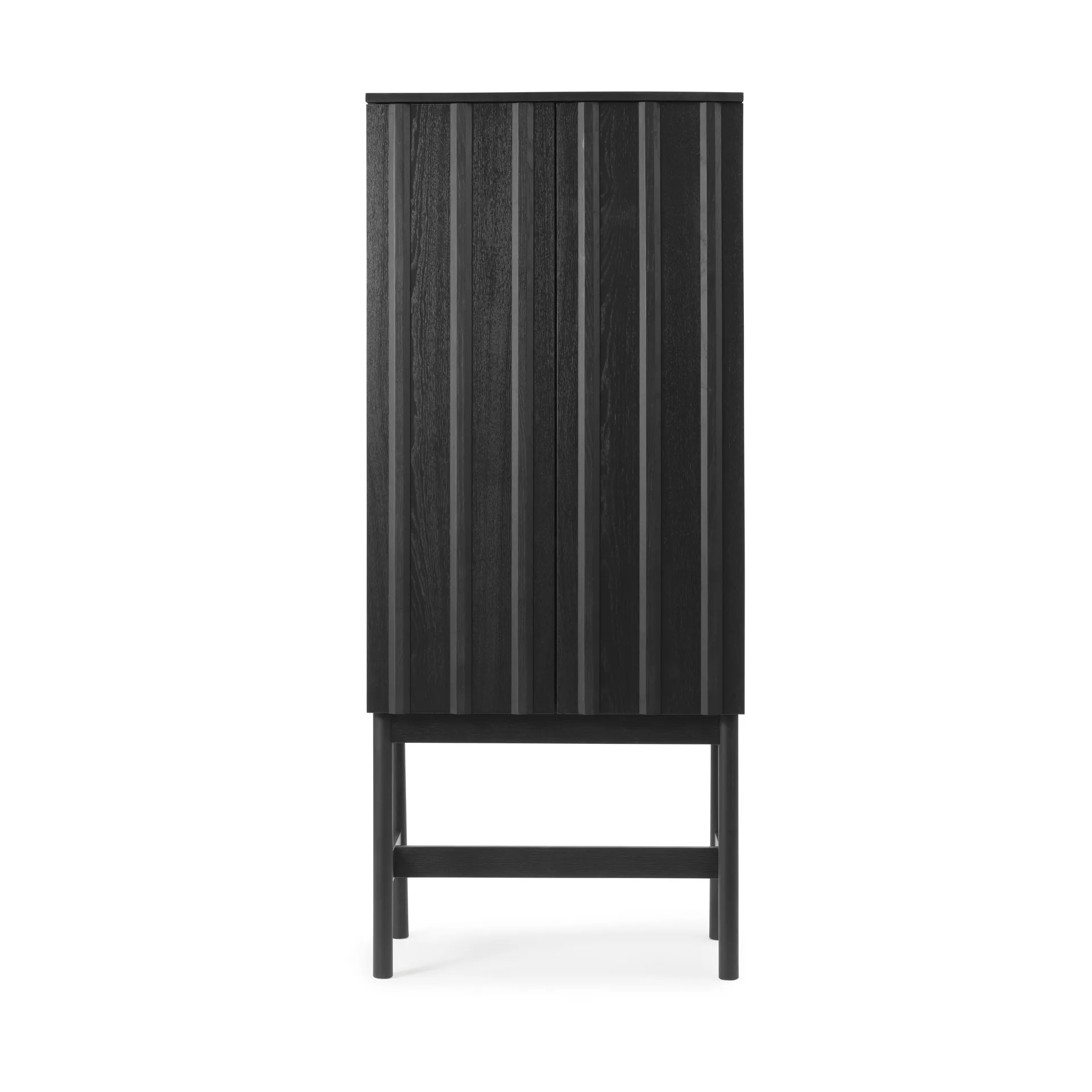 Rib skåp, Soft black, 166,5x70x43 cm Normann Copenhagen