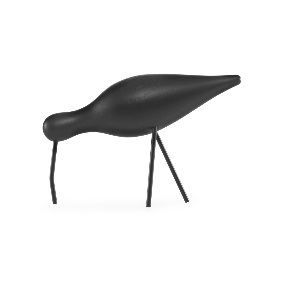 Normann Copenhagen Shorebird svart stor | Skandinavisk Design | Träfigurer | Svart