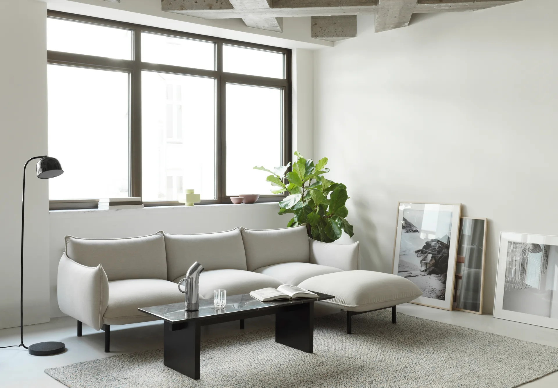 Solid Table soffbord 130x38,5x40 cm, Black Normann Copenhagen