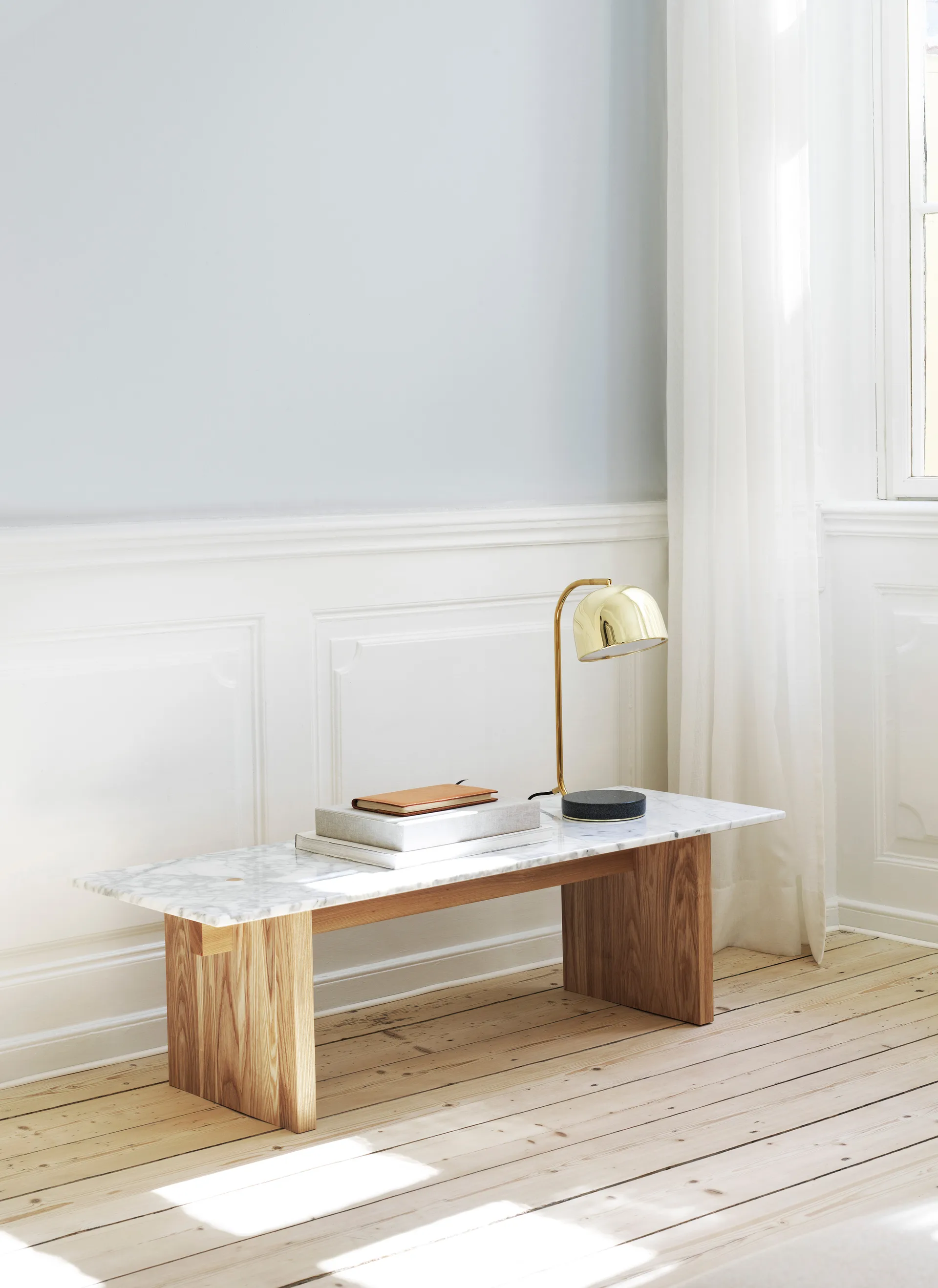 Solid Table soffbord 130x38,5x40 cm, White Normann Copenhagen