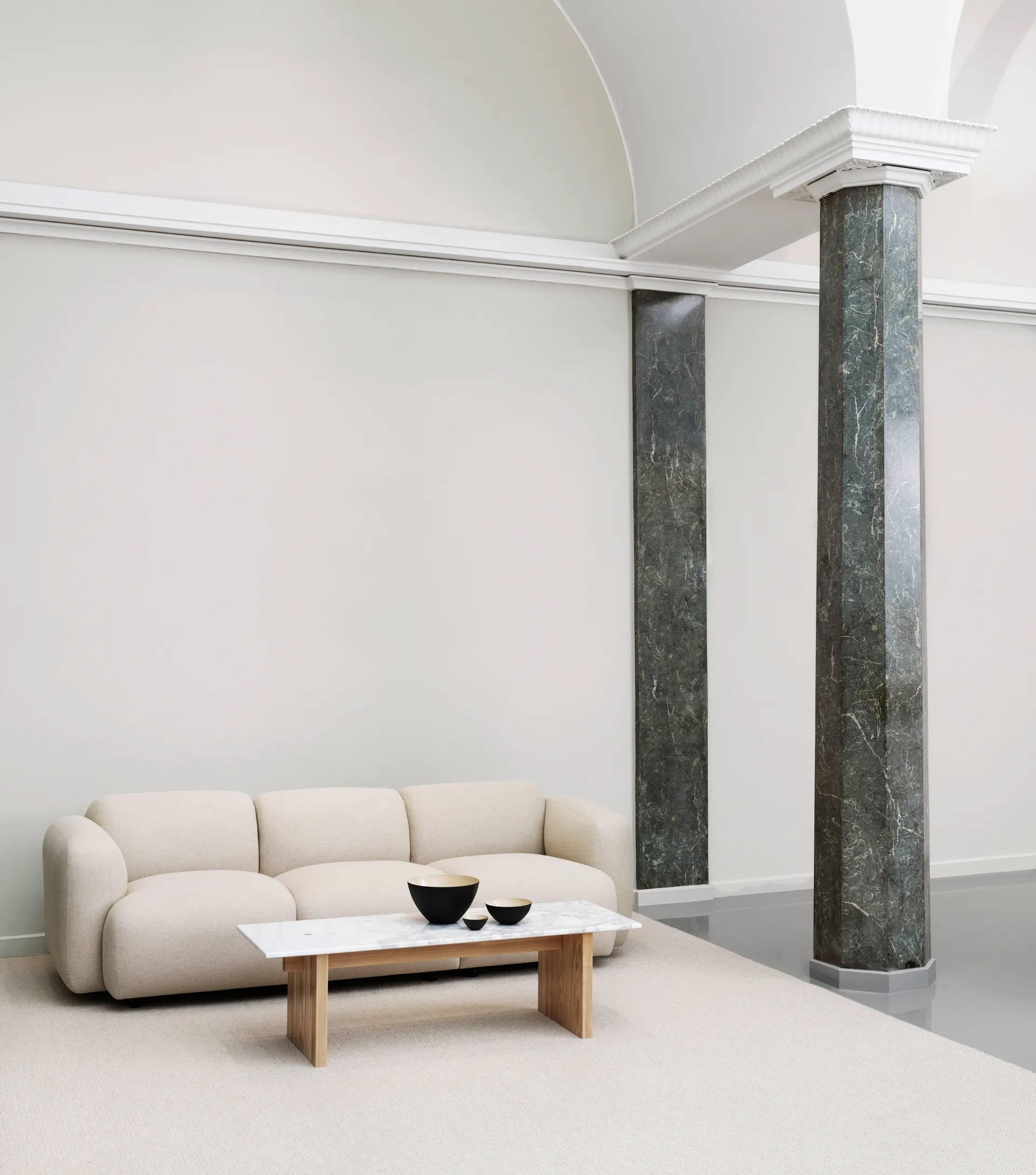 Solid Table soffbord 130x38,5x40 cm, White Normann Copenhagen