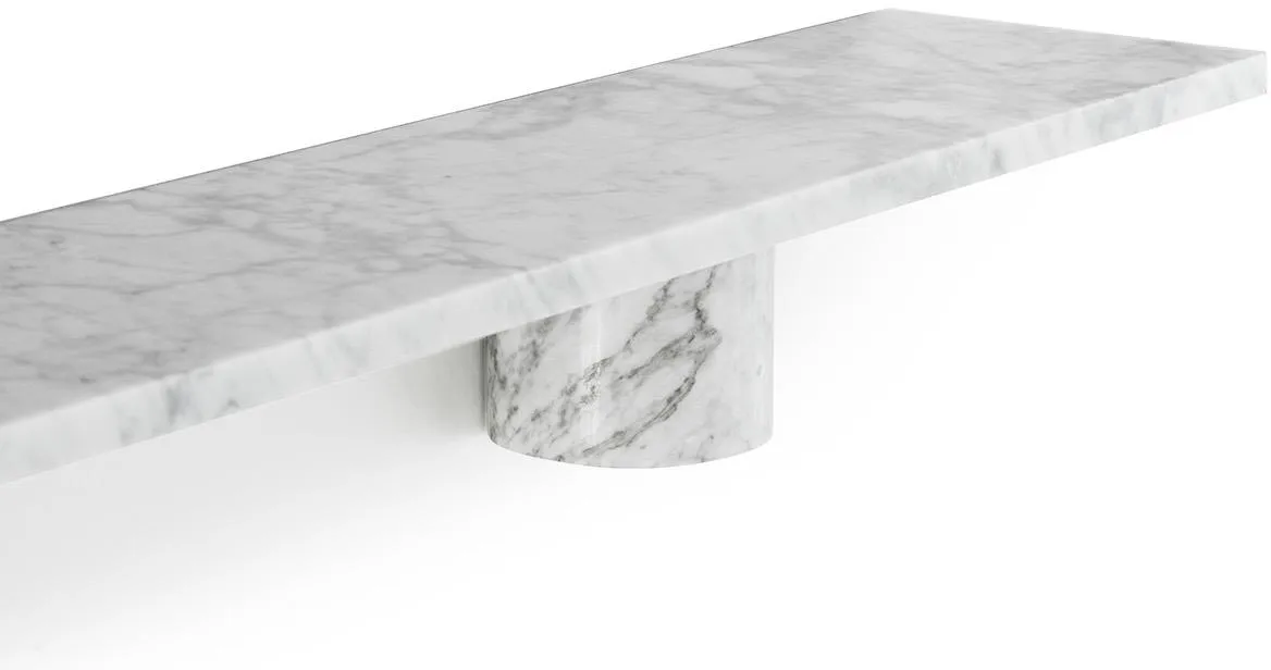 Sten Shelf hylla 120 cm, White marble Normann Copenhagen
