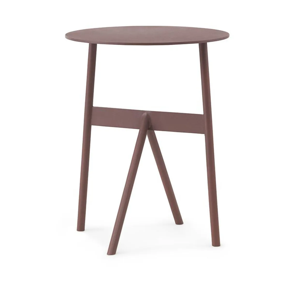Normann Copenhagen Stock Table sidobord Ø37 cm H:46 cm Wine
