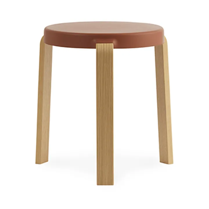 Tap rund pall - Caramel, ekben, Ø35x43 cm - Normann Copenhagen