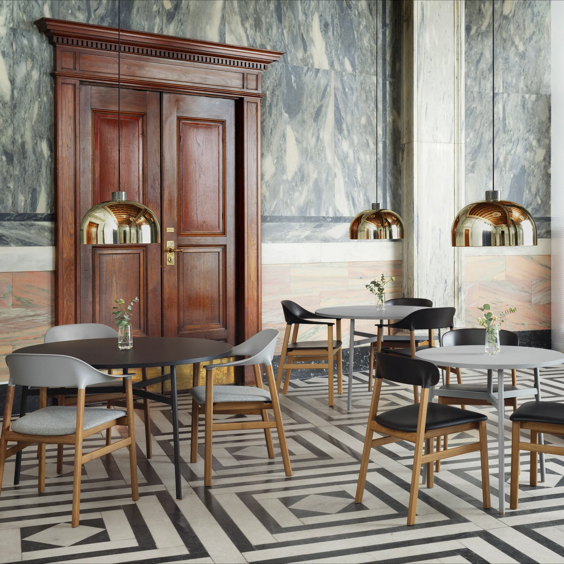 Union matbord Ø 120 cm, Svart Normann Copenhagen