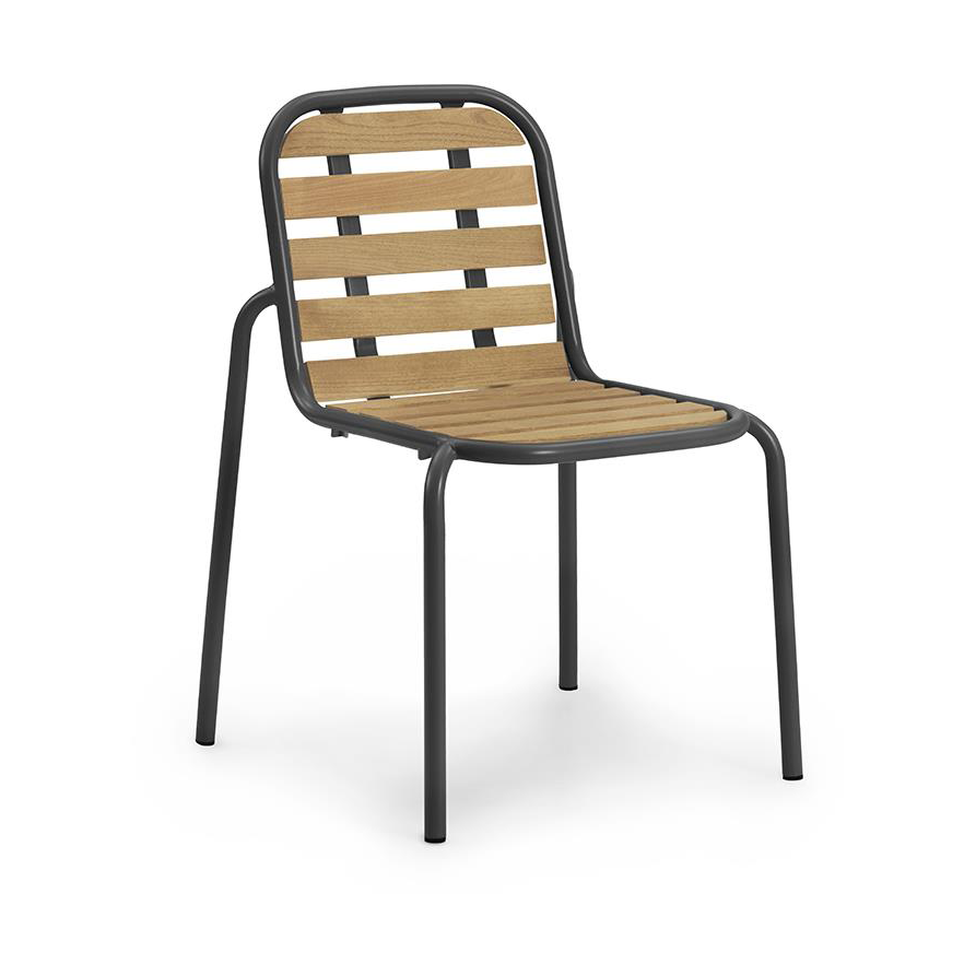 Normann Copenhagen Vig Robinia stol Black | Skandinavisk Design | Trädgårdsstolar | Svart