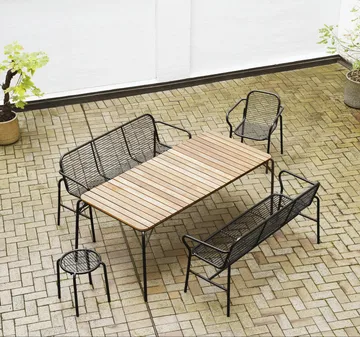Vig rund pall - Svart, Ø41x46 cm - Normann Copenhagen