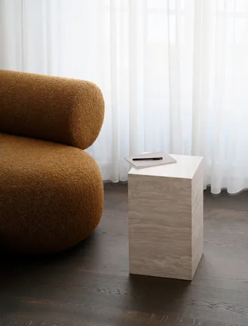 Cubism sidobord - Travertin, 30x30x50 cm - NORR11