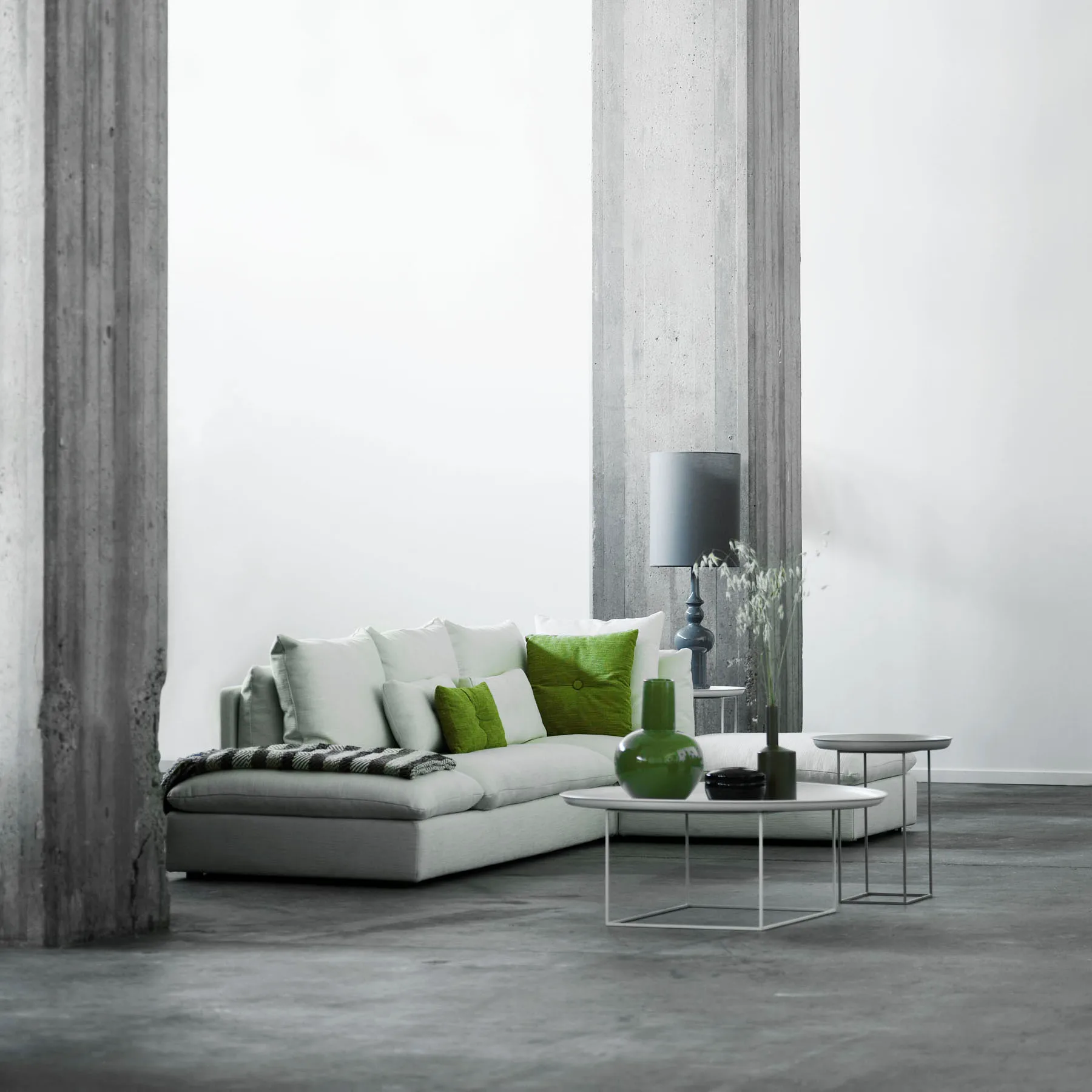 Duke soffbord large, Antique white NORR11