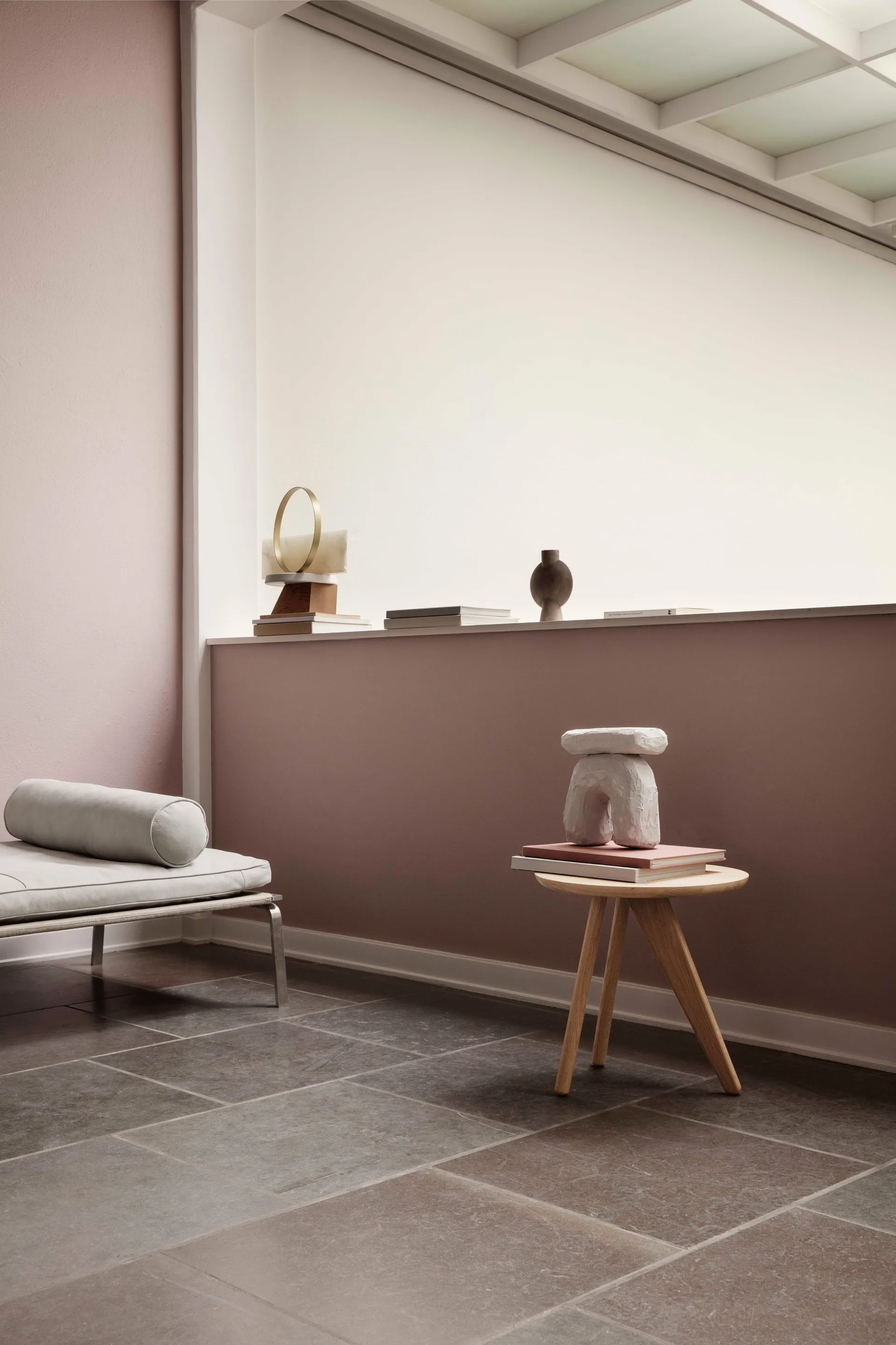 Fin sidobord Ø40 cm, Natural oak NORR11