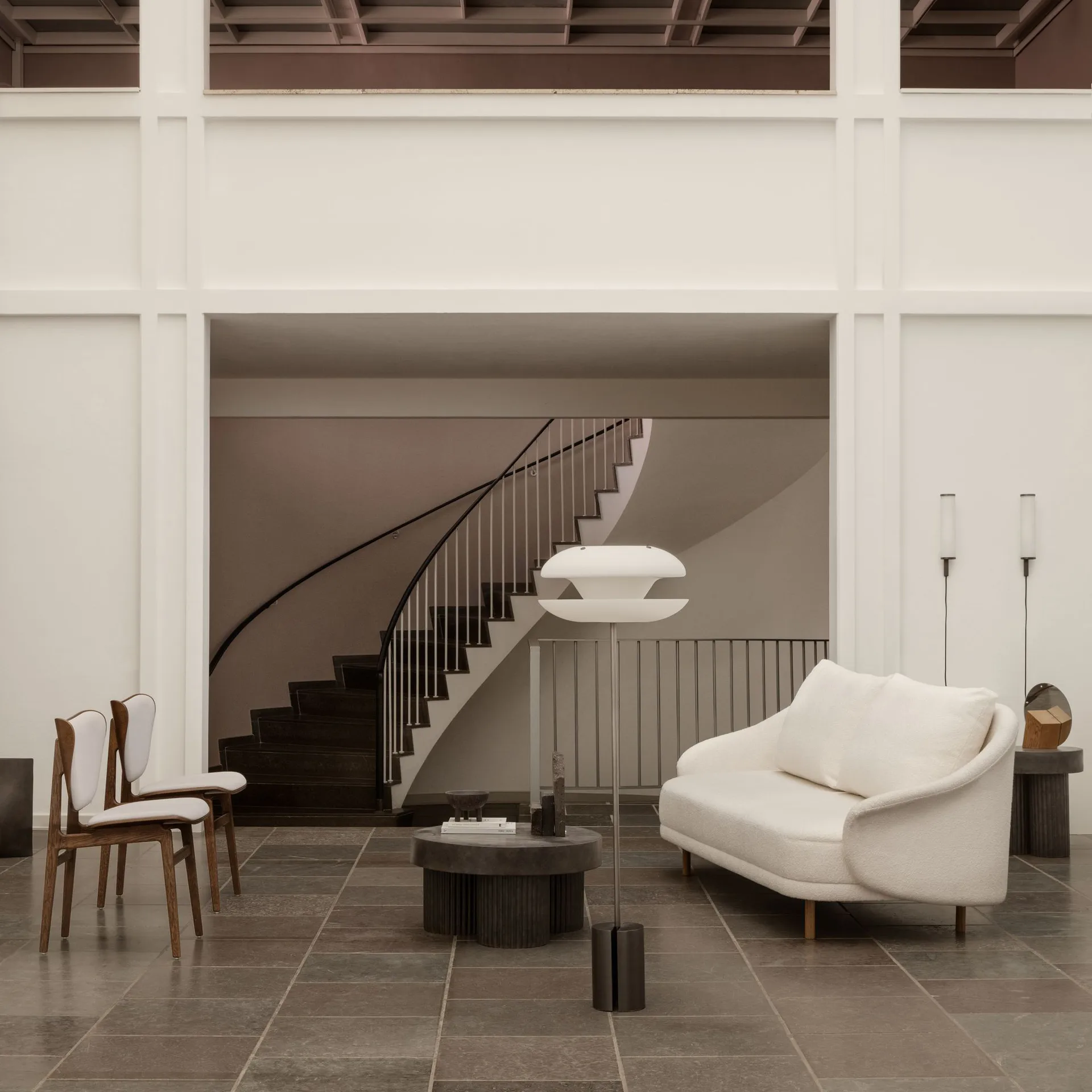 Gear soffbord lågt Ø70 cm, Earth (brun-svart) NORR11