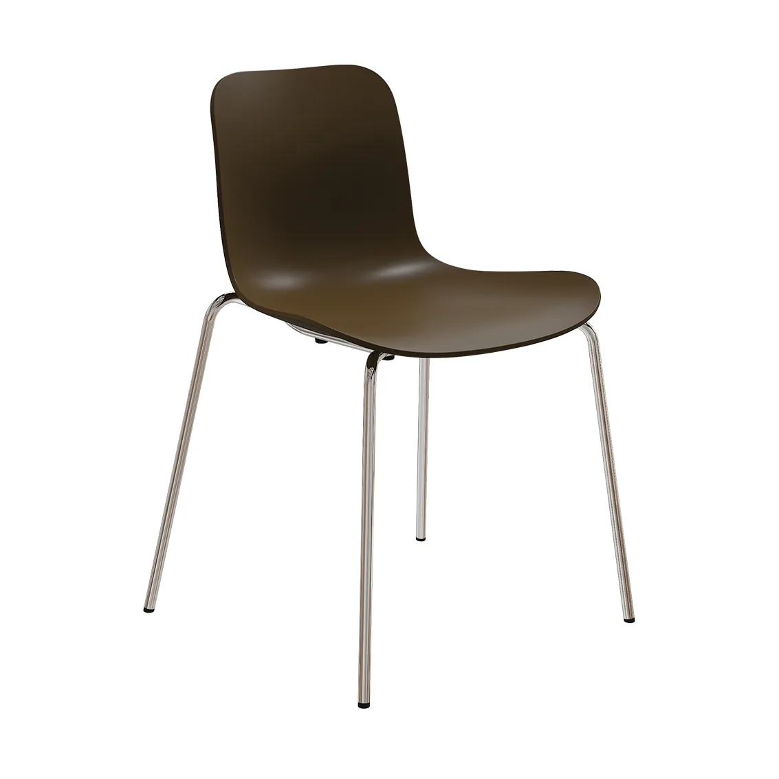 Langue stol, Espresso-kromat stativ NORR11 Langue stol, Espresso-kromat stativ NORR11