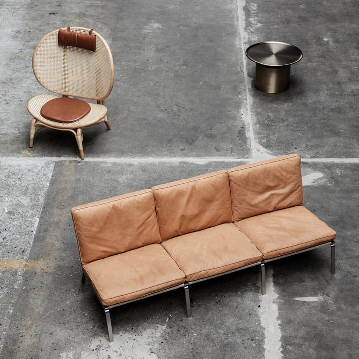 Nomad loungestol - Natur-cognac läder - NORR11