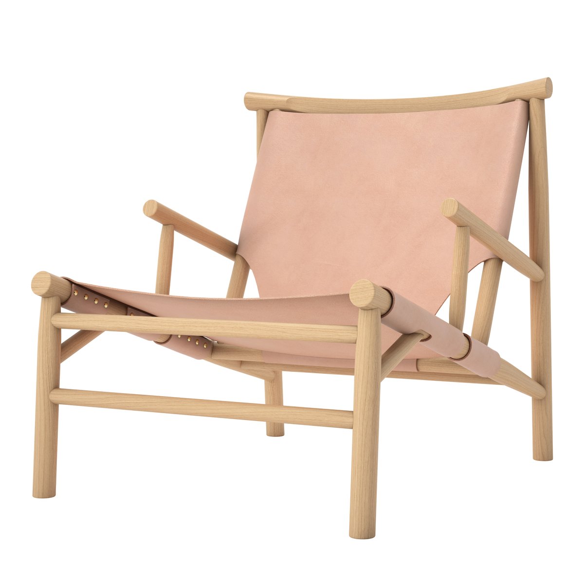 NORR11 Samurai loungestol lädersits ek Natur | Skandinavisk Design | Stolar | Beige