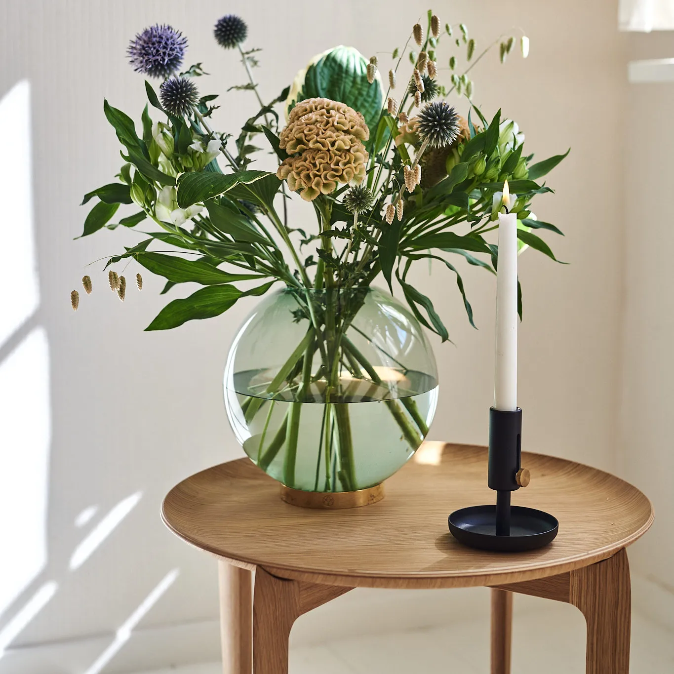 Granny ljusstake låg, svart Northern