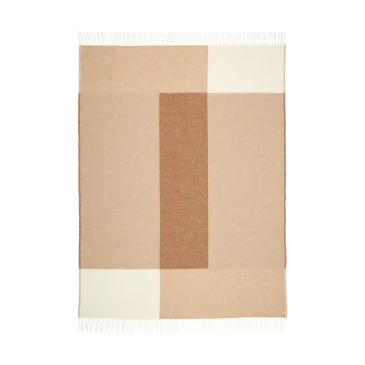 Layer pläd - Brun, 130x170 cm - Northern