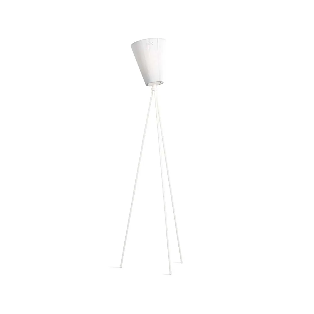 Northern Oslo Wood golvlampa white, matt vitt stativ