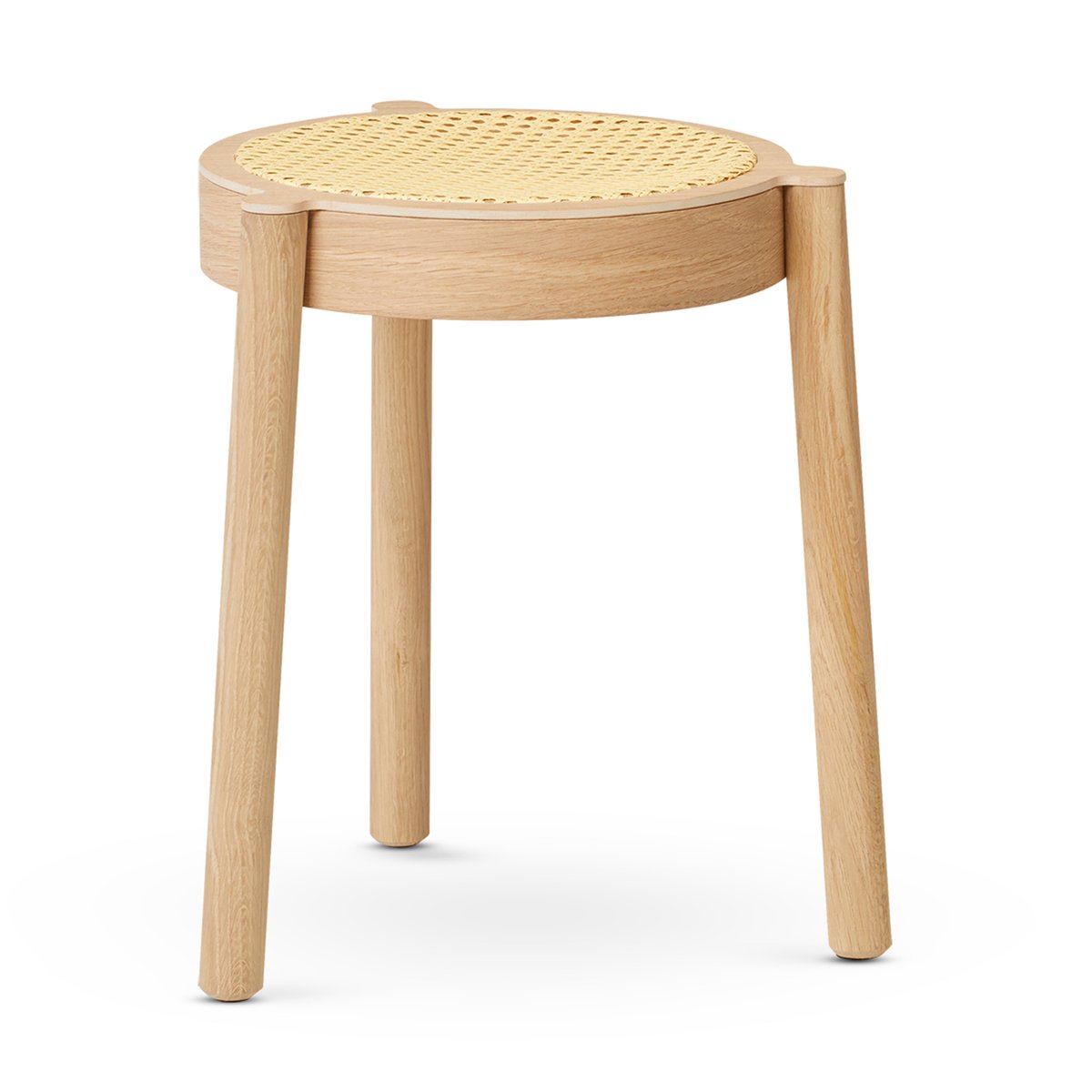 Northern Pal pall med rottingsits Ljus ek | Skandinavisk Design | Pallar | Brun
