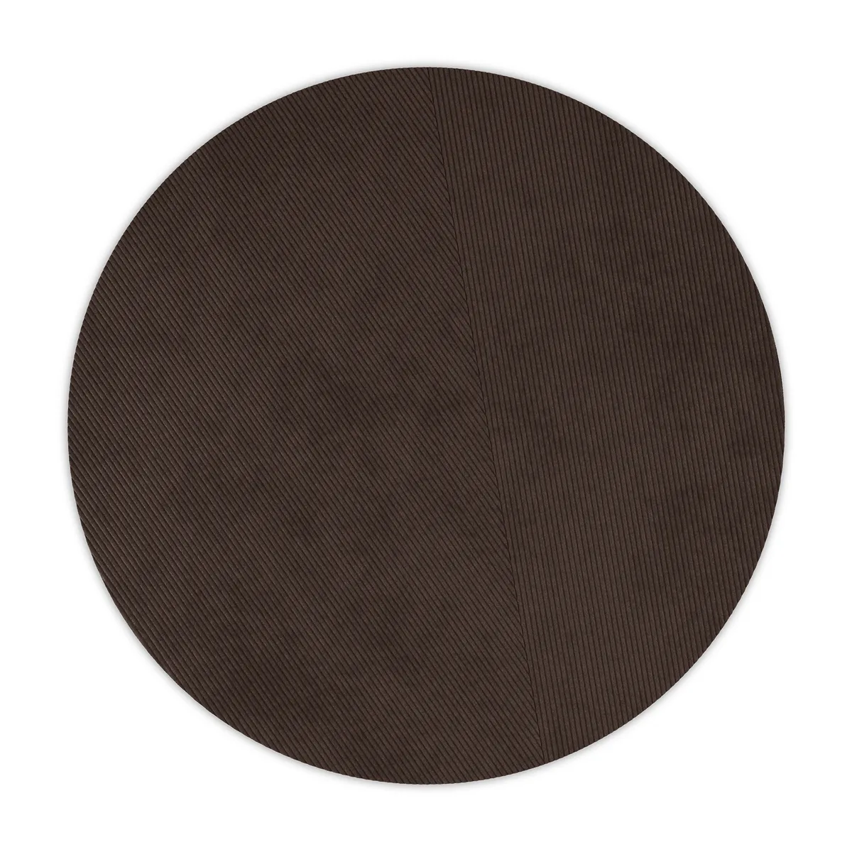 Northern Row matta rund Ø270 cm Mörkbrun