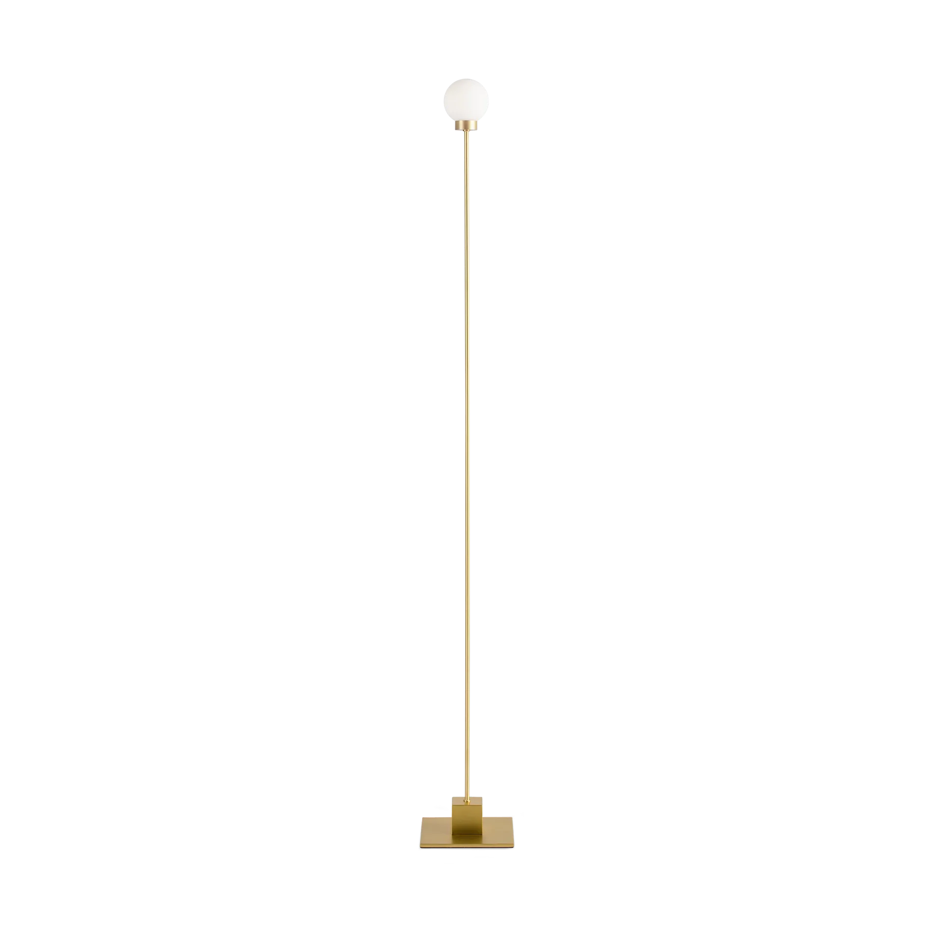 Snowball golvlampa 117 cm, Brass Northern