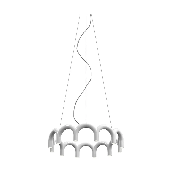 Arch circle pendel - White, Ø98 cm - Oblure