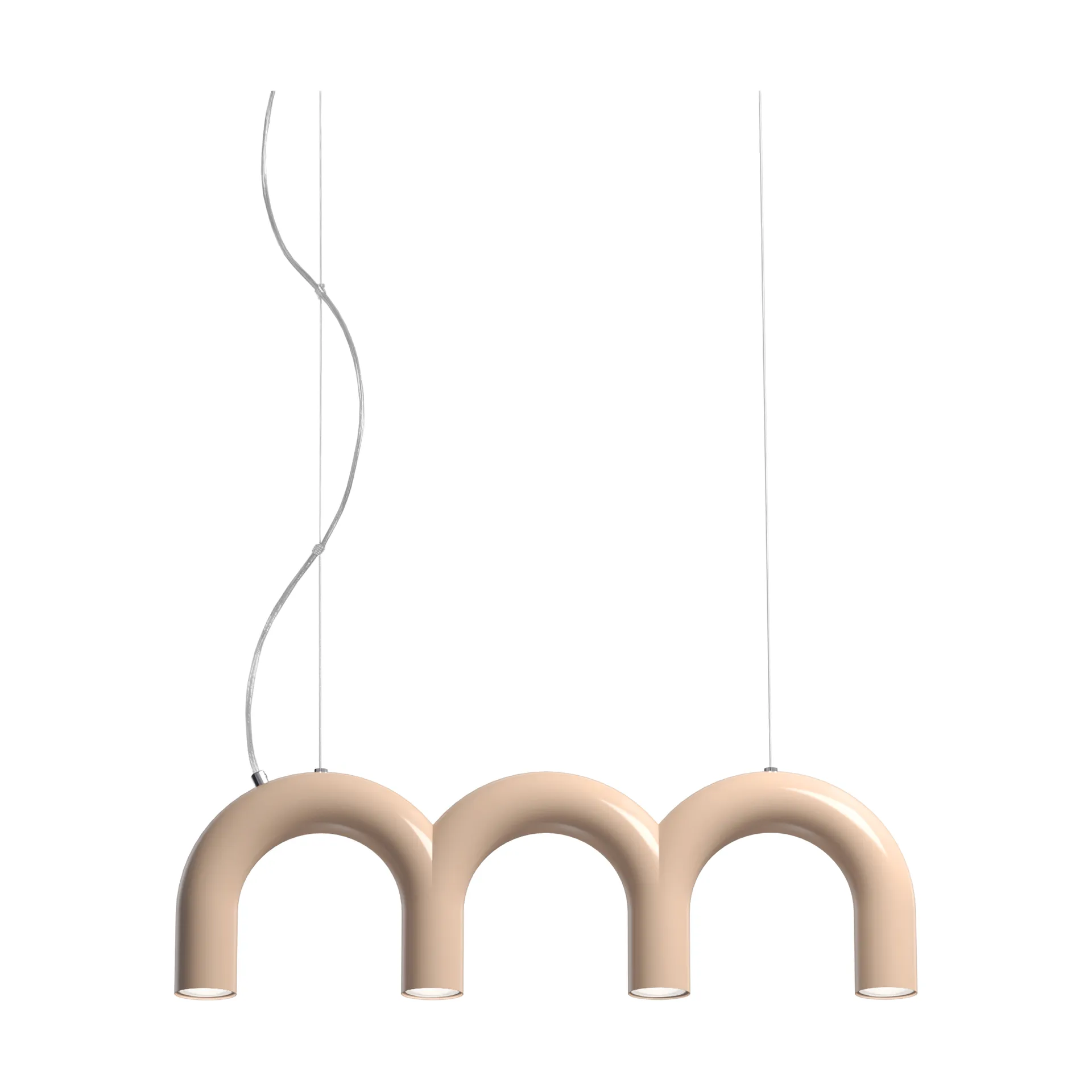 Arch triplette pendel, Nude, 65,6 cm Oblure