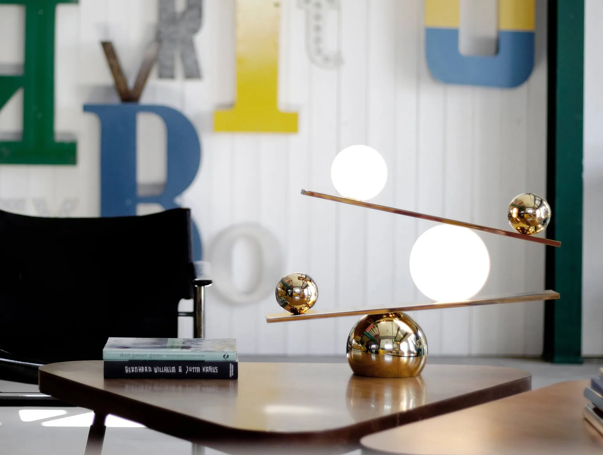 Balance bordslampa, Brass, v2 Oblure