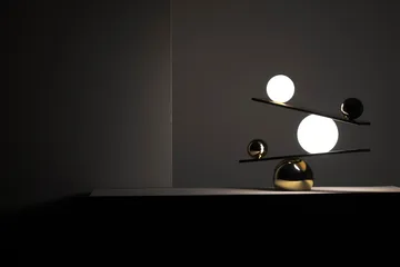 Balance bordslampa - Brass, v2 - Oblure