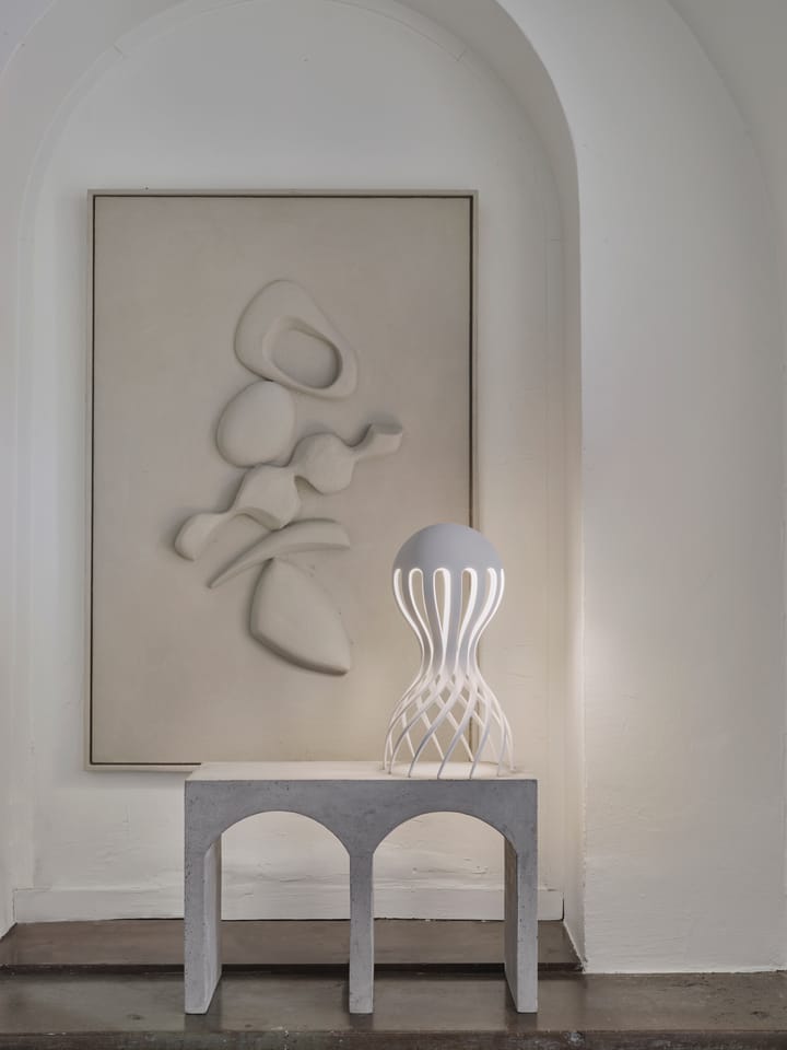 Cirrata bordslampa 44,4 cm - White - Oblure