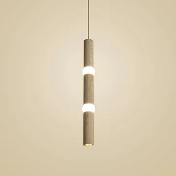 Lightbone pendel - Large 83,6 cm, natural oak - Oblure