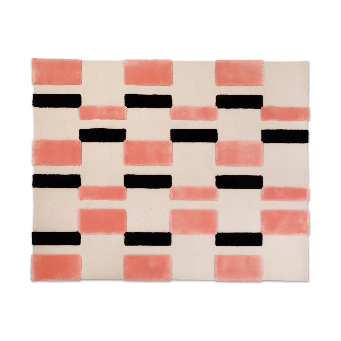 ODC Segment Rug Collection Irregular matta, Coral crush-cream-black, 200x252 cm Ogeborg