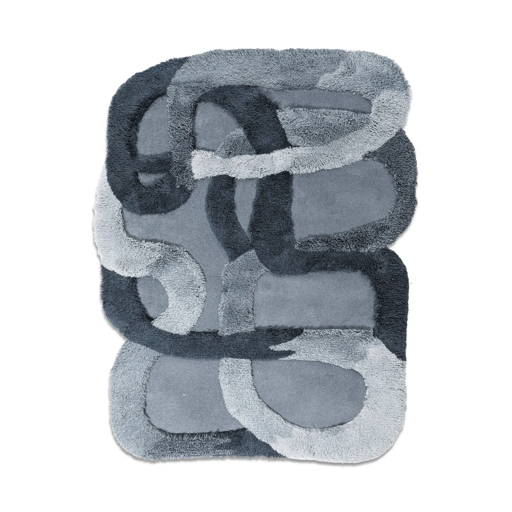 The Tangles ullmatta, Cloudy blue, 100x133 cm Ogeborg