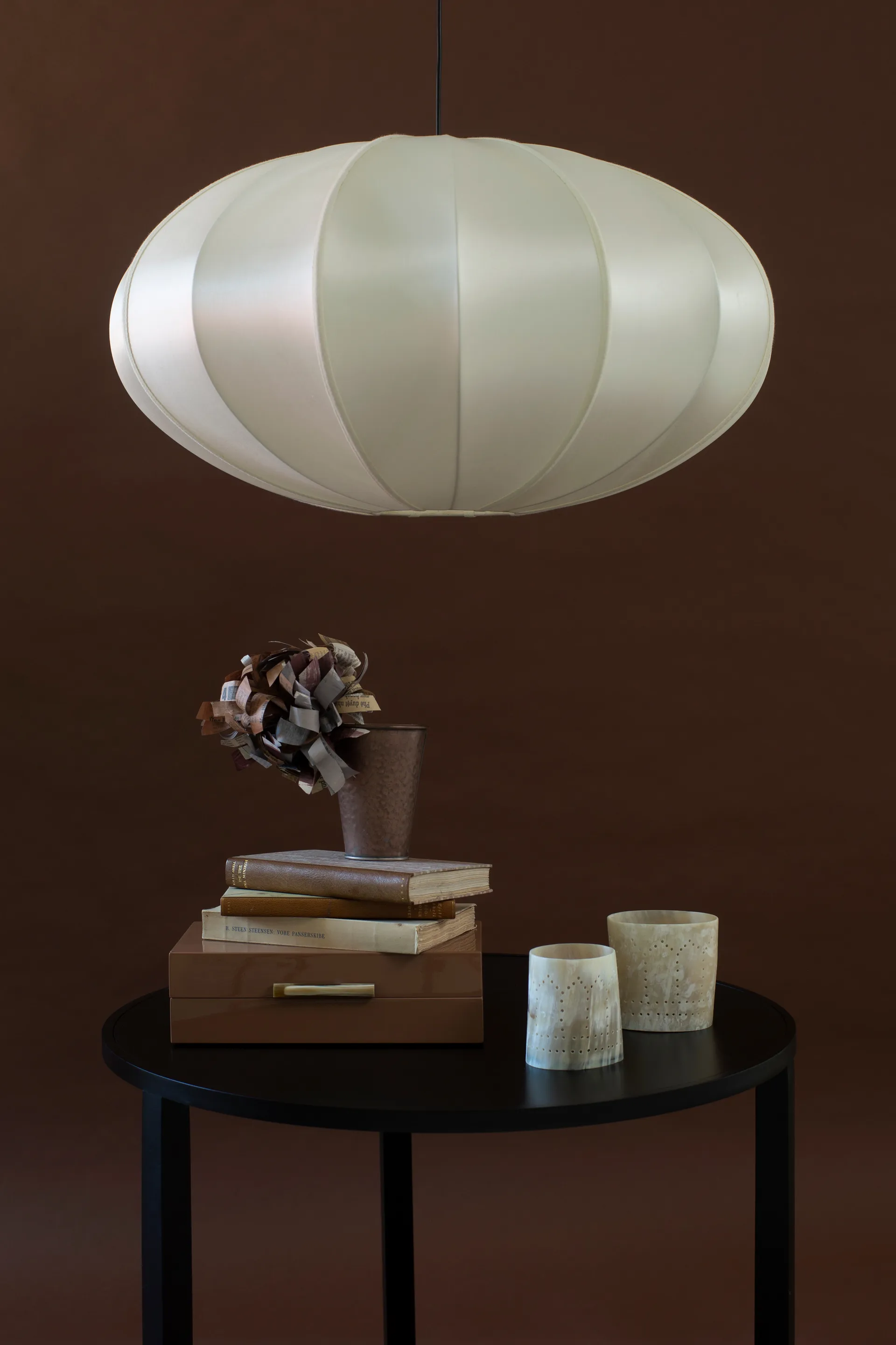Indochina Classic Pumpkin lampskärm, Offwhite Oi Soi Oi