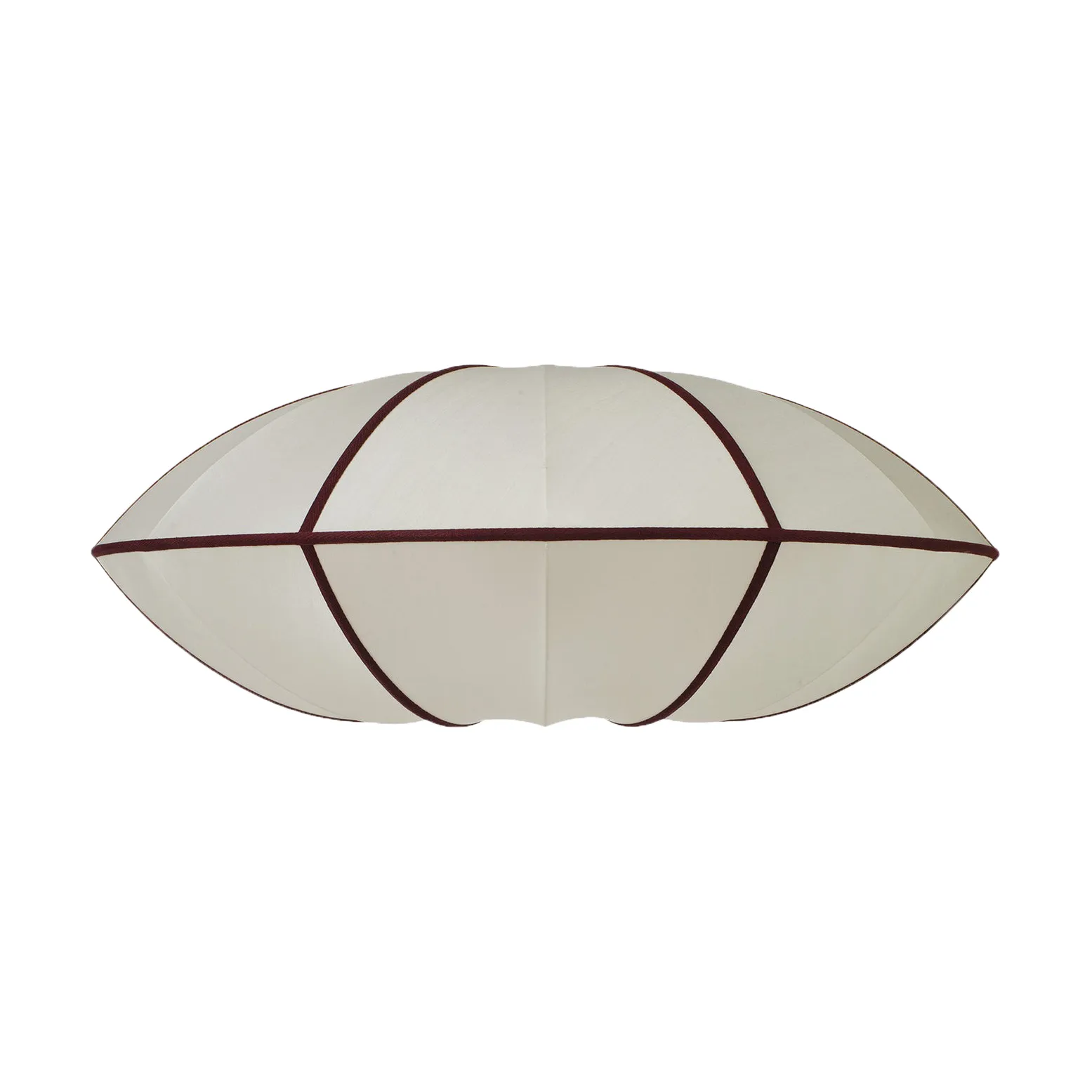 Indochina Classic UFO lampskärm, Offwhite-bordeaux Oi Soi Oi