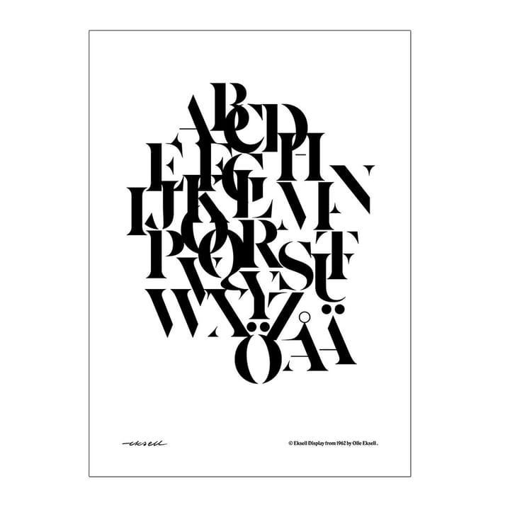Eksell typografi poster - mix - Olle Eksell
