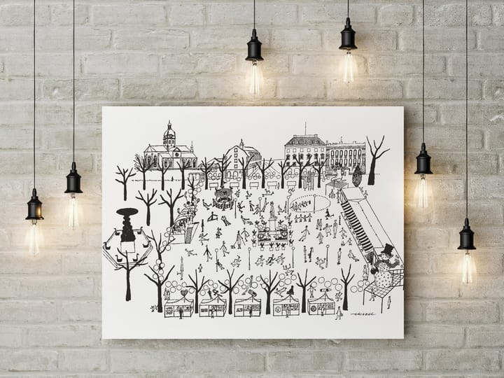 Kungsträdgården affisch, 50x70 cm Olle Eksell