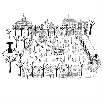 Kungsträdgården affisch - 50x70 cm - Olle Eksell