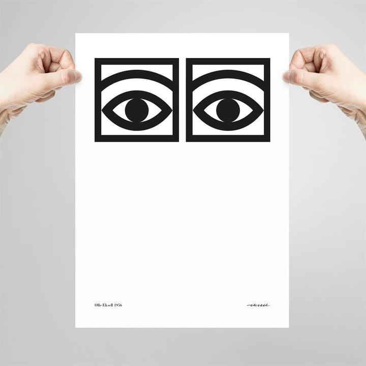 Ögon ett öga poster, 50x70 cm Olle Eksell