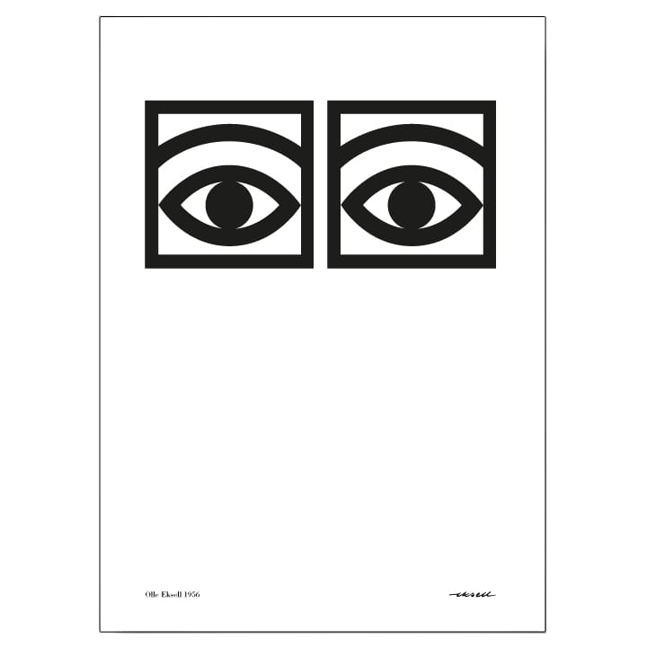 Ögon ett öga poster - 70x100 cm - Olle Eksell