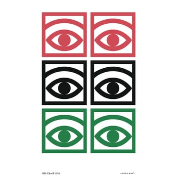 Ögon färg poster - 50x70 cm - Olle Eksell