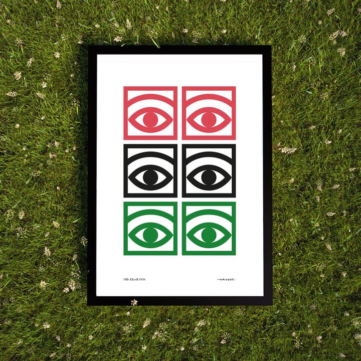 Ögon färg poster, 50x70 cm Olle Eksell