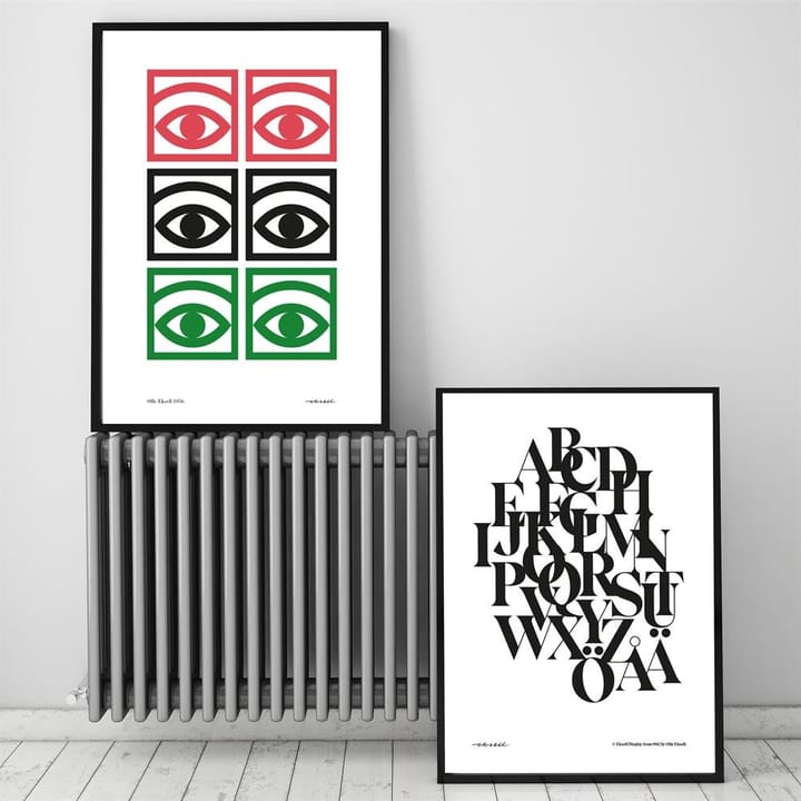 Ögon färg poster, 50x70 cm Olle Eksell
