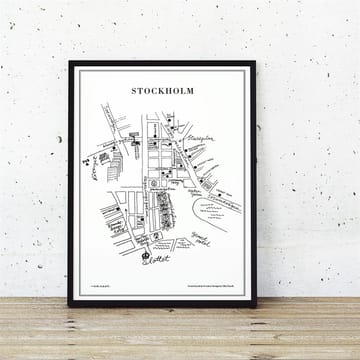 Stockholm poster - 50x70 cm - Olle Eksell