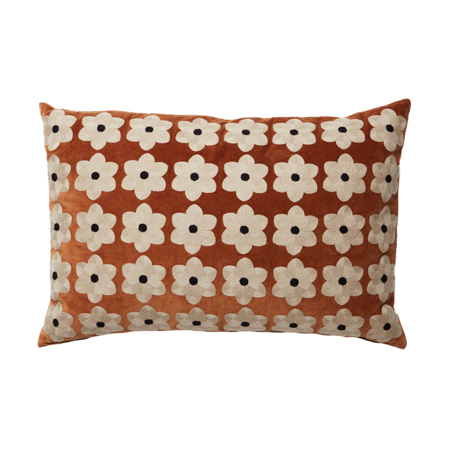 Olsson & Jensen Daisy kuddfodral 40x60 cm Rost | Skandinavisk Design | Kuddfodral | Brun