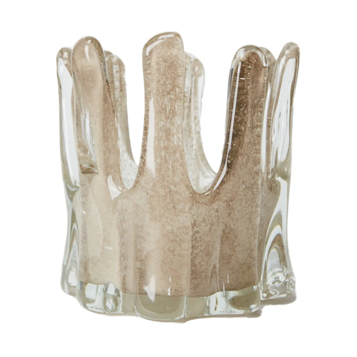 Olsson & Jensen Helix ljuslykta Ø14 cm Taupe